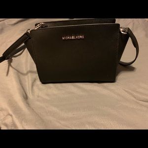 Michael Kors Selma MD Black Crossbody Bag